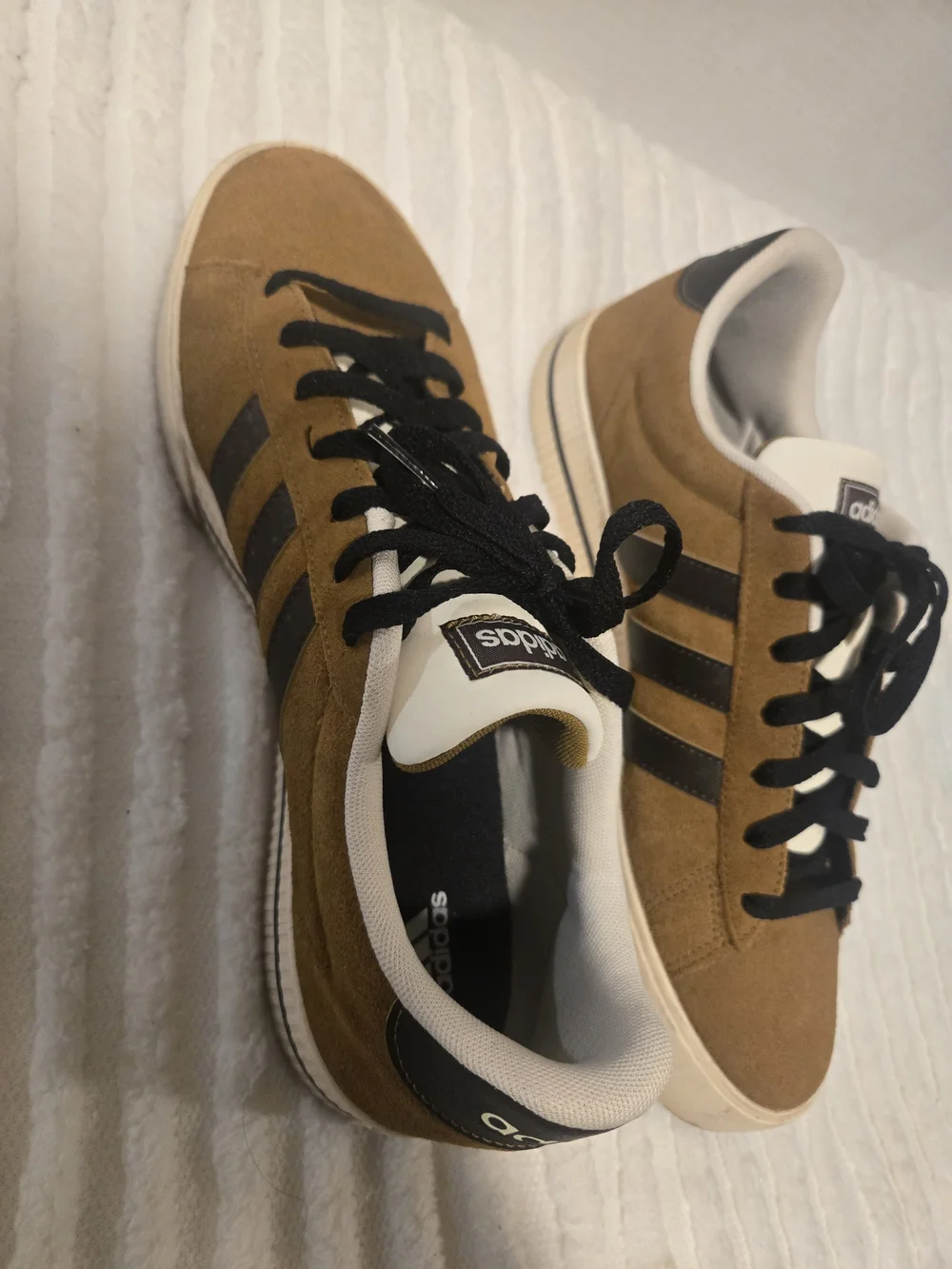 Adidas Men’s Suede Casual Sneakers in Brown